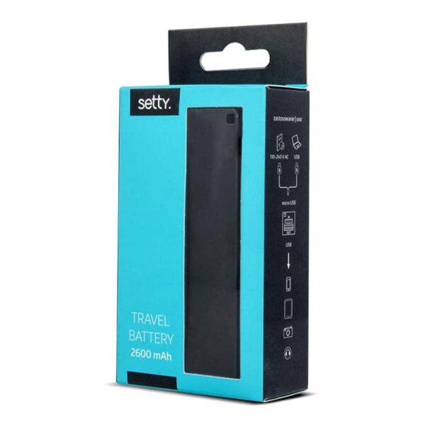 Power Bank Setty 2600 mAh (must)