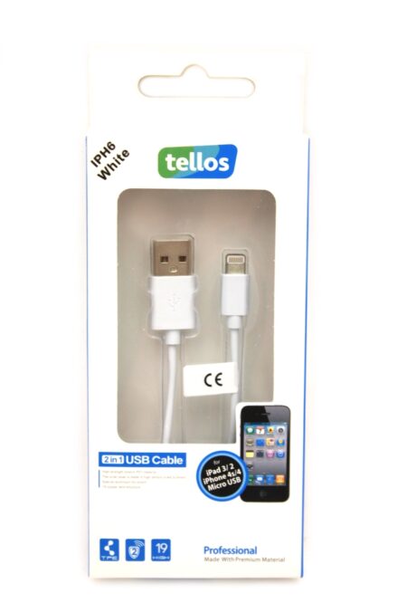 USB juhe Tellos Iphone 5/ 5S/ 6/ 7