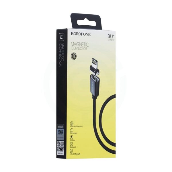 BOROFONE Magnetic USB Juhe BU1 Iphone 1,2m (must)