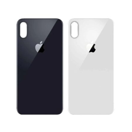 Varuosa iPhone X tagumine klaas suurema avaga kaamera jaoks (silver)