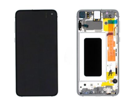 Varuosa LCD ekraan raamiga Samsung Galaxy S10e/G970F originaal must (service pack)