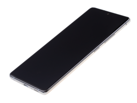 Varuosa Samsung G770F / Galaxy S10 lite LCD ekraan raamiga originaal (Prism White)