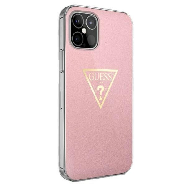 Guess Ümbris GUHCP12LPCUMPTPI Iphone 12 Pro Max (roosa/kuldne glitter)