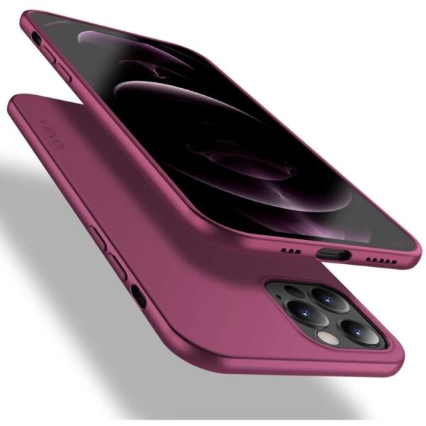 Silikoon X-Level Guardian Iphone 12 Pro Max (viinamari)