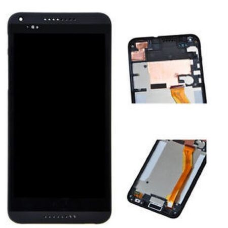 Varuosa HTC Desire 816 ekraan LCD moodul raamiga (must)