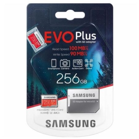 Mälukaart Samsung Evo Plus adapteriga 256GB