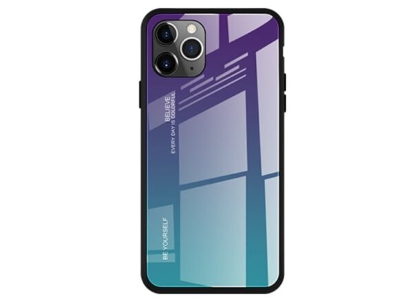 Gradient Glass Ümbris Iphone 11 Pro (roheline/lilla)