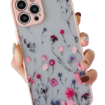 Ümbris Floral iPhone 12 Pro (heleroosa/lilled) Ümbris Floral iPhone 12 Pro (heleroosa/lilled)
