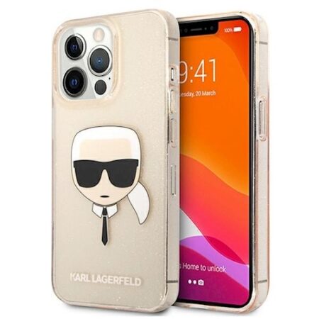 Karl Lagerfeld Ümbris KLHCP13XKHTUGLGO Iphone 13 Pro Max (kuldne glitter)