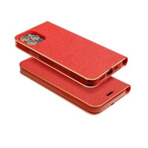 Ümbris kaanega Luna Book Samsung A025F / Galaxy A02s (punane)