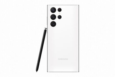 Varuosa Samsung Galaxy S22 Ultra/ S908B tagumine kaas (valge)
