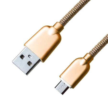 Micro USB juhe (kuldne)