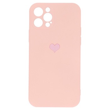 Silikoon Heart Iphone 12 Pro (heleroosa)