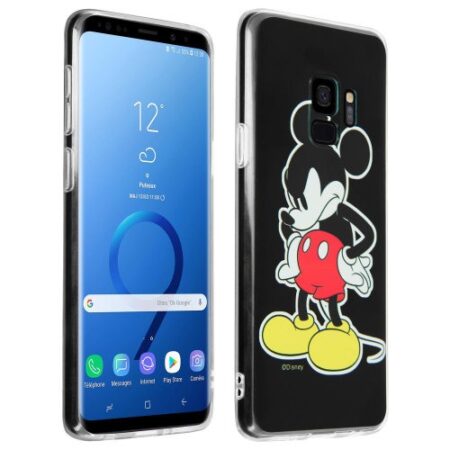 Originaal Disney Silikoon Samsung Galaxy S9 (must/Mickey)