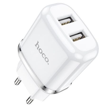 Laadija Hoco N4 2 USB-porti 2.4A (valge)