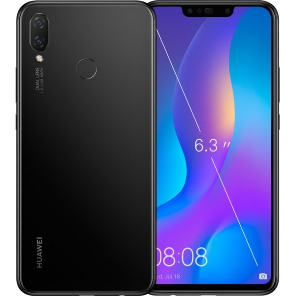 Varuosa Huawei P Smart Plus 2019 tagumine kaas kaamera klaasiga (must)