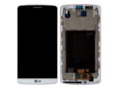 Varuosa LG G3/D855 ekraan raamiga (valge)