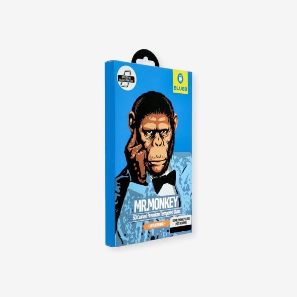 Kaitseklaas "Mr. Monkey 5D" Full Glue Strong Matte Iphone 13 / Iphone 13 Pro / 14 (must)