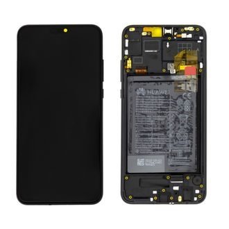 Varuosa Huawei HONOR 8x ekraan raami ja akuga (must)