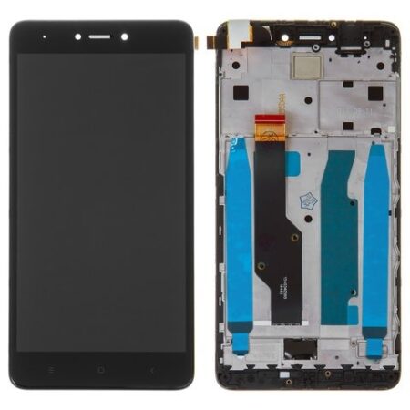 Varuosa Xiaomi Redmi NOTE 4x ekraan raamiga (must)