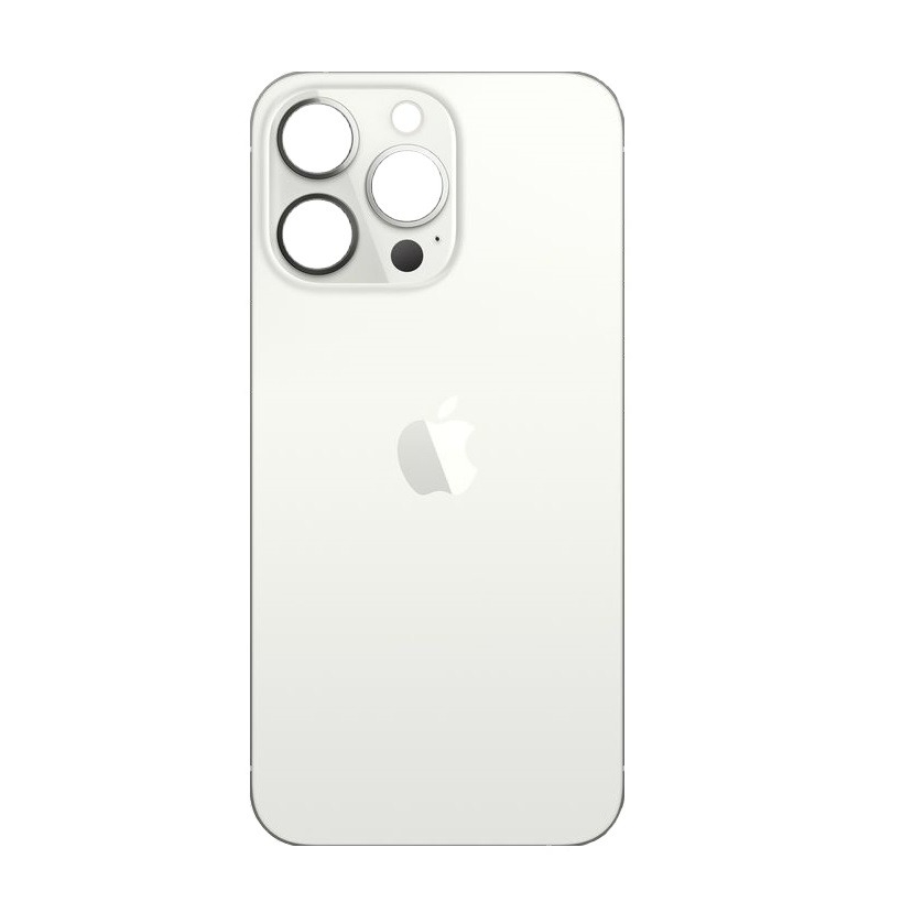 Varuosa iPhone 13 Pro tagumine klaas suurema avaga kaamera jaoks (valge)