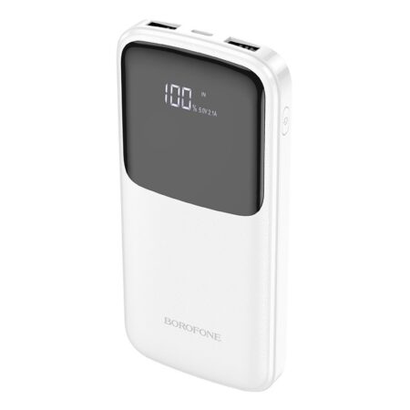 Power Bank Borofone BJ17 Type-C microUSB 2*USB 10000mAh (valge)