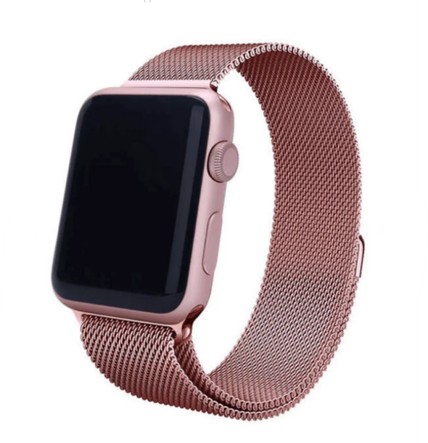 Devia rihm Elegant Milanese Apple Watch 44mm (roosa kuld)