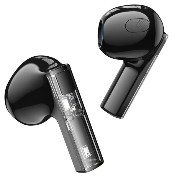 Kõrvaklapid Bluetooth Borofone BW23 Crystal Bean Transparent Edition TWS (must)