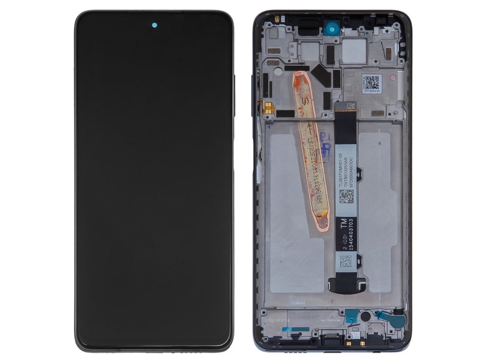 Varuosa Xiaomi Poco X3 / Poco X3 Pro / X3 NFC / Mi 10T lite 5G ekraan must (originaal)