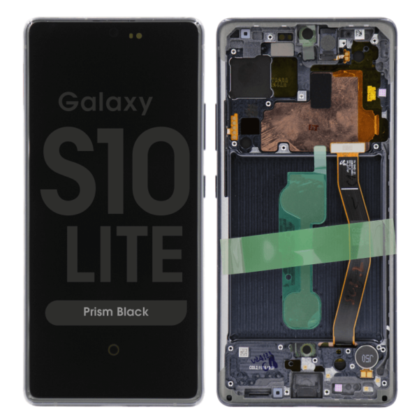 Varuosa Samsung G770F / Galaxy S10 lite LCD ekraan raamiga originaal (Prism Black)