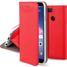 Ümbris kaanega Smart Magnetic Xiaomi Redmi 10c (punane)