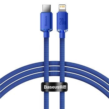 Juhe Baseus CAJY000203 Crystal Shine Series Data Cable USB-C to Lightning 20W 1,2m(sinine)