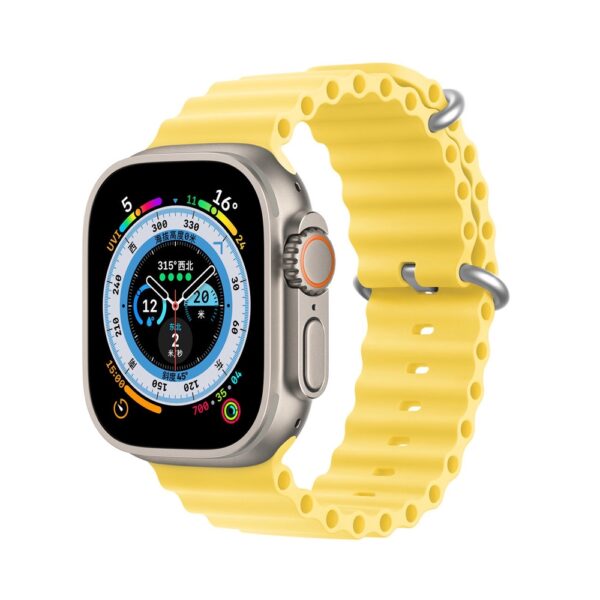 Kellarihm Dux Ducis OceanWave Apple Watch 38 / 40 / 41mm (kollane)