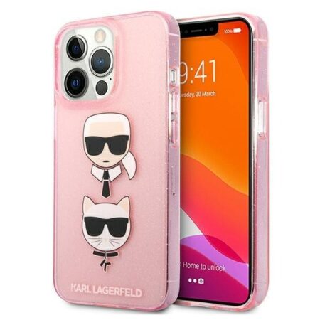 Ümbris Karl Lagerfeld KLHCP13LKCTUGLP Iphone 13 Pro (roosa/läbipaistev)