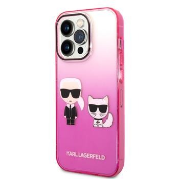 Karl Lagerfeld Ümbris KLHCP14LTGKCP iPhone 14 Pro (roosa)