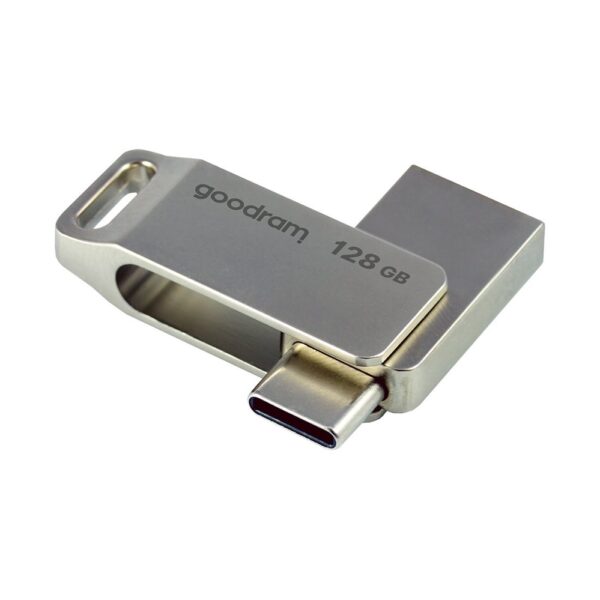 Mälupulk Goodram 128 GB USB 3.2 Gen 1 USB / USB C OTG (hõbedane)