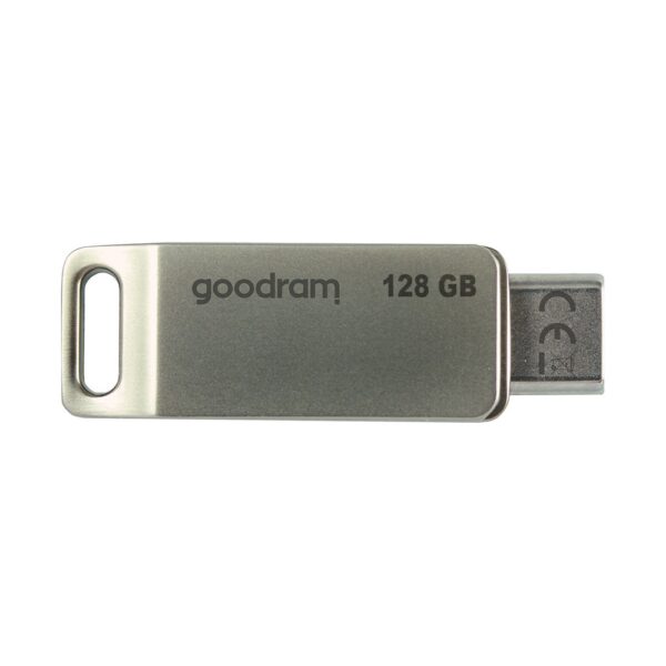 Mälupulk Goodram 128 GB USB 3.2 Gen 1 USB / USB C OTG (hõbedane)