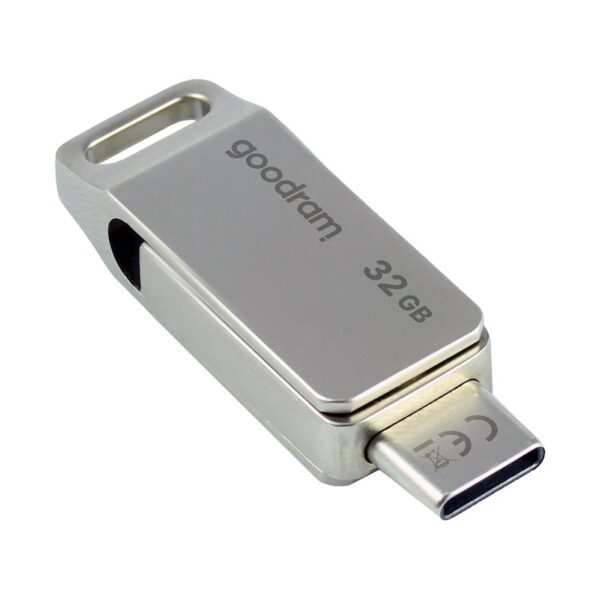 Mälupulk Goodram 32 GB USB 3.2 Gen 1 USB / USB C OTG (hõbedane)