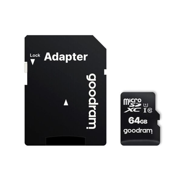 Mälukaart Micro SD Goodram 64 GB HC UHS-I Class 10 + SD Adapter