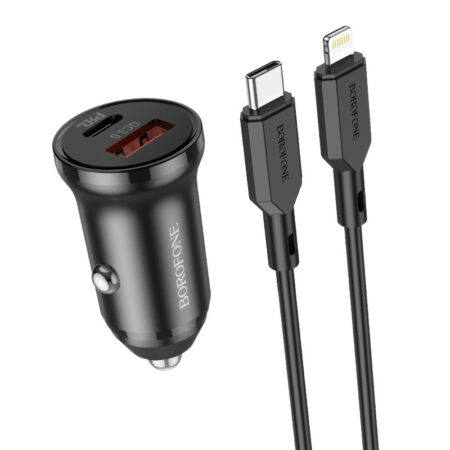 Laadija  Borofone BZ18A USB-A / Type-C PD20W+QC3.0 + Lightning (must)