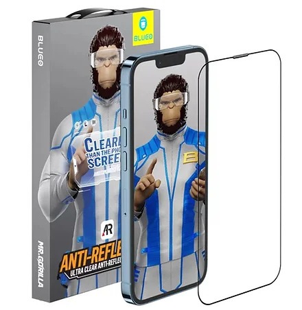 Kaitseklaas "Mr. Monkey Ultra Clear" Full Glue Iphone 14 Pro / Iphone 15 6,1"Anti-Reflective (must)