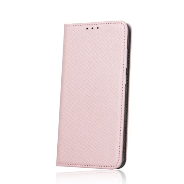 Ümbris kaanega Smart Magnet Samsung A125/ Galaxy A12 (roosa - kuldne)