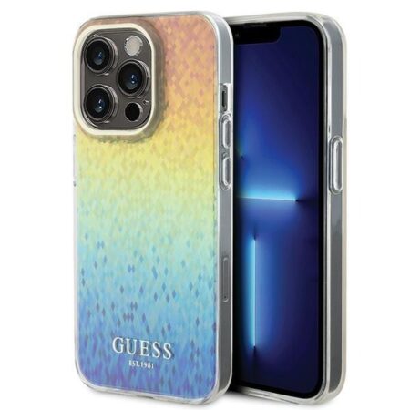 Guess Ümbris IML Faceted Mirror Disco Iridescent iPhone 15 Pro (mitmevärviline)