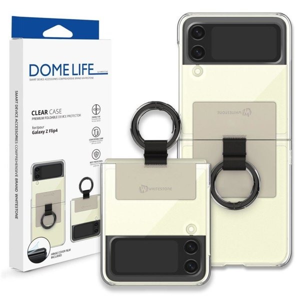 Ümbris Whitestone Clear Case Ring Samsung Flip4 (beez)