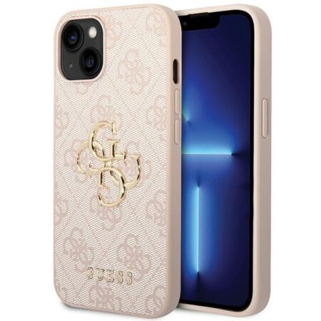 Guess Ümbris GUHCP15S4GMGPI Big Metal Logo iPhone 15 (roosa)