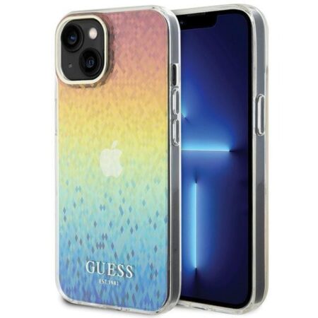 Guess Ümbris IML Faceted Mirror Disco Iridescent iPhone 15 (mitmevärviline)