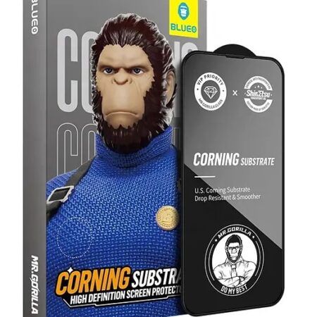 Kaitseklaas "Mr. Monkey Corning Gorilla" Full Glue iPhone 15 Plus / iPhone 14 Pro Max Anti-Static HD (must)