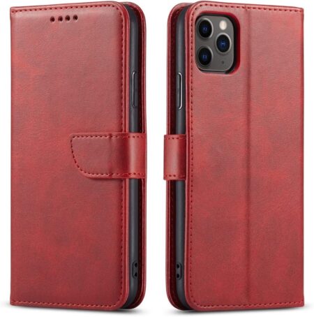 Ūmbris kaanega Wallet Case Samsung A8 2018 (punane)