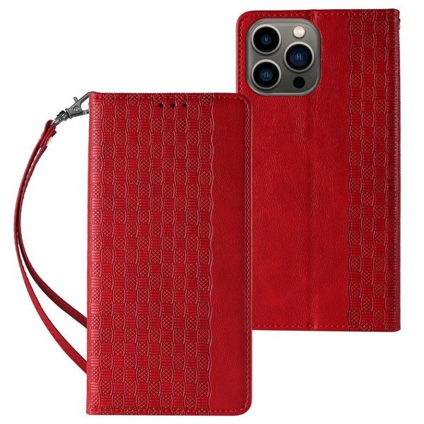 Ümbris kaanega Strap Case Samsung Galaxy S23 Plus (punane)