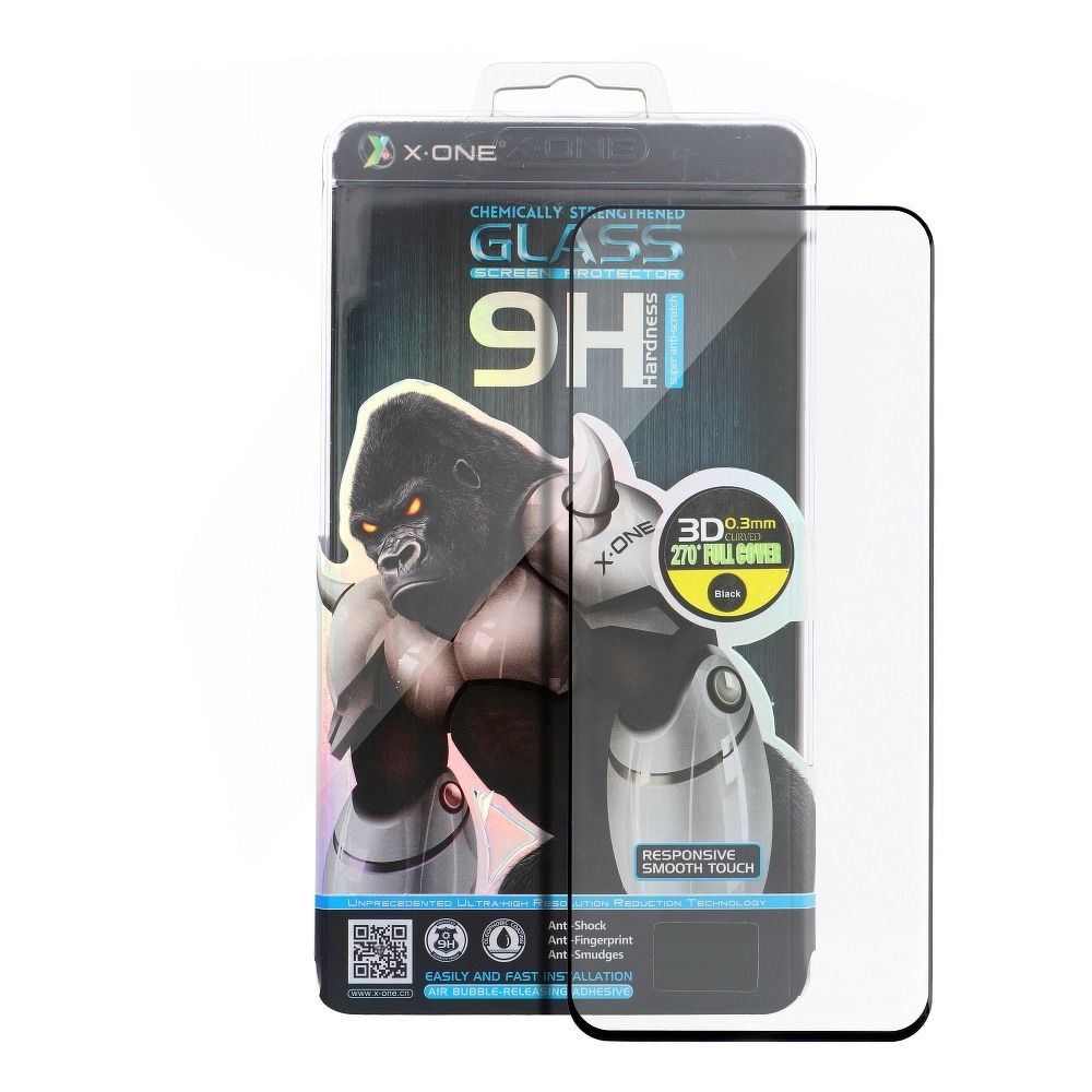 Kaitseklaas X-One Full Glue Iphone 14 Pro / Iphone 15 (must)